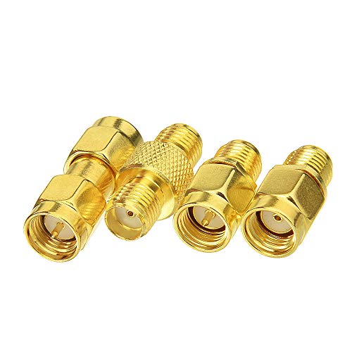 Superbat SMA Female/Male to RP-SMA Female/Male RF Coaxial Coax Adapter Connector Kit - size: sma to rpsma