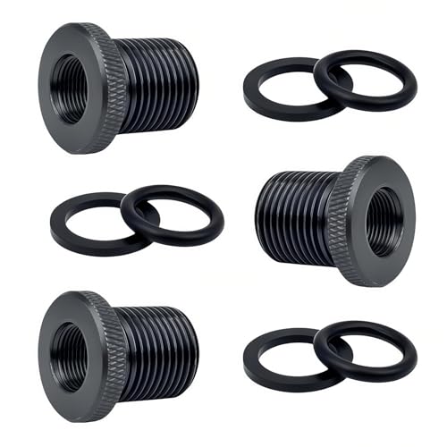3Pack 1/2x28 to 3/4x16 Thread Protector and Washers, Steel Black - color: Black Thread Protector (1/2x28 to 3/4x16)