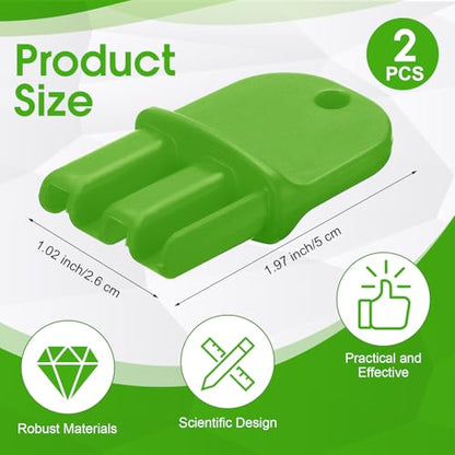 2 Pack Key Compatible with Protecta Evo Express,Bright Green - color: Bright Green