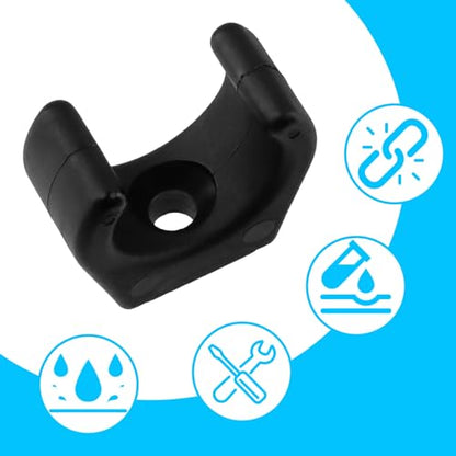 Semetall Nylon Ladder Paddle Stowage Clips,Black(Pack of 4)