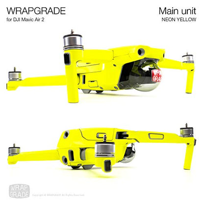 Wrapgrade Main Unit Skin Compatible with DJI Mavic Air 2 (NEON Yellow) - color: Neon Yellow
