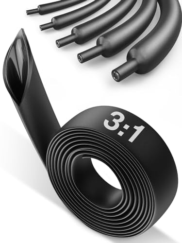 5/8 Inch Heat Shrink Tubing, 3:1 Adhesive Lined Waterproof Tube - size: 5/8"(15mm)-6.6Ft