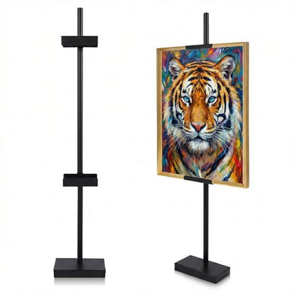 Adjustable Tabletop Easel Stand, 29" Adjustable Art Easel, Picture Easels for Display, Easel, Picture Frame Stand (Black) (30inch) - size: 30inch