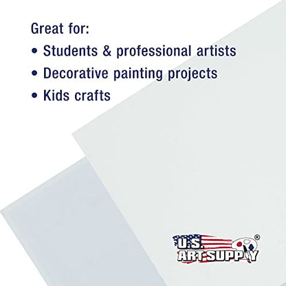 U.S. Art Supply 18 X 24 Inch Art Canvas Board Panels 4 Pack - 8 Ounce - size: 18" x 24"