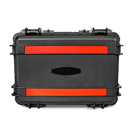 Waterproof Hard Shell Case with DIY Customizable Foam Insert 19 x 14 x 8in - color: Black