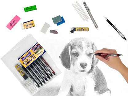 June Gold 6 Gray Kneaded Erasers, Moldable for Graphite, Charcoal & More