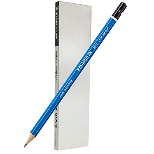 STAEDTLER Mars Lumograph H Graphite Art Drawing Pencil, 6 Pencils - style: H