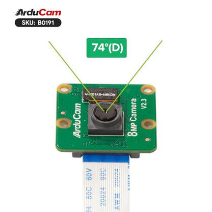 Arducam 8MP IMX219 Camera Module Compatible with NVIDIA Jetson Orin NX/AGX Orin, Fixed Focus - size: Fixed Focus