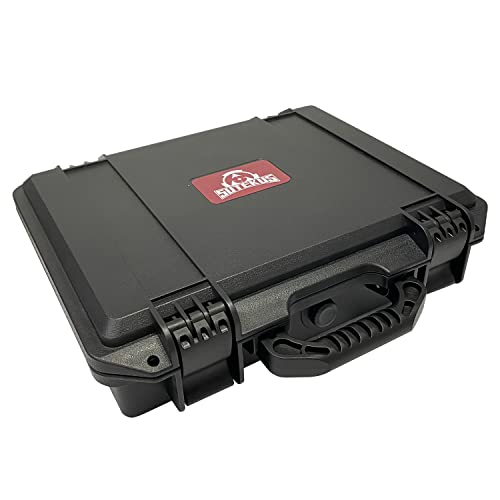Sutekus Hard Pistol Case Handgun Case Waterproof Pistol Carrying Cases With Foam Gun Accessories - color: Large