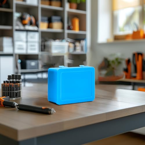 ALCYON Battery Organizer Box for 24 AA & 30 AAA Batteries-Blue - color: blue