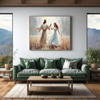 Jesus Paint by Numbers Kit for Adults Framed Canvas 12X16 in, Frameworkless - color: YH02821