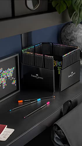 Faber-Castell Black Edition Colored Pencils, 100 Count, Storage Sleeve