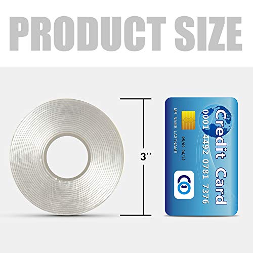 VERSAF Double Sided Tape Heavy Duty 3/4 in x 10 ft, Removable Nano Tape - size: 3/4"