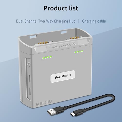 Mini2 Dual-Channel Battery Charger Two-Way Charging Hub for DJI Mini 2 SE