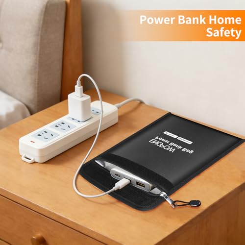ENGPOW Fireproof Organizer Travel Safe Bag, Portable Electronic Carry Case - size: 9'' x 7''