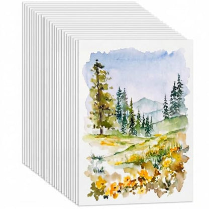TaoBary 300 Pcs Watercolor Paper 4 X 4 Inch 230 GSM, Cold Press White - color: 230 Gsm, size: 4 x 4 Inch