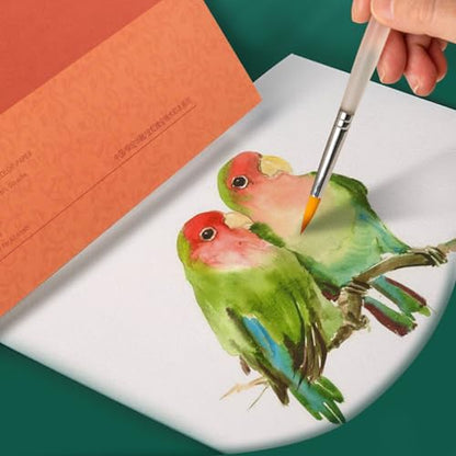 MEEDEN 15"X10.2" Cotton Watercolor Paper Block: Hot Pressed, 140lb/300gsm - color: Hot Press, size: 15×10.2"