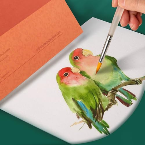 MEEDEN 10"X7" Cotton Watercolor Paper Block: Rough Grain, 140lb/300gsm - color: Rough Grain, size: 10×7"