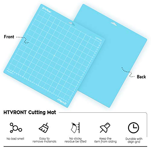 HTVRONT Light Grip Cutting Mat 12x12, 6 Pack, Quilting & Crafting - color: Blue, size: 12*12 in