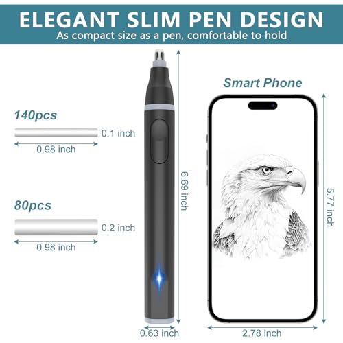 Electric Eraser, USB C Rechargeable Pencil Eraser with 220 Eraser Refills - color: Black