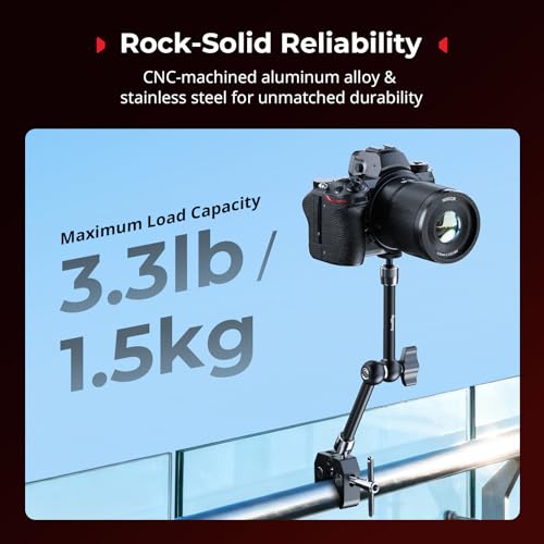 SmallRig Magic Arm Clamp, Phone Mount for Magsafe & Magnetic Adapter Ring - size: 11''+phone mount