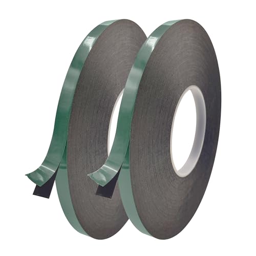Double Sided Tape Heavy Duty(2 Rolls, Total 328 FT), Waterproof Strong Mounting Adhesive Foam Tape, High Temperature Resistant, Suitable for Automotive, LED Light Strips, Office DIY Home Decor.
