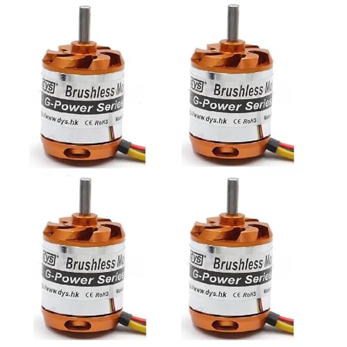 DYS D3548 3548 790KV 900KV 1100KV 3-5S Lipo FPV Brushless Motor 5mm Shaft 156g 35 * 48MM Large Thrust for RC FPV Quadcopter Drones (4pcs D3548 790KV) - style: 4pcs D3548 790KV