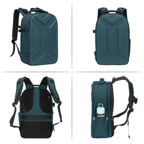 MOSISO Camera Backpack, Photography Camera Bag Waterproof Hardshell Case - color: Teal Green