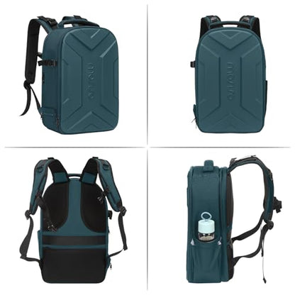 MOSISO Camera Backpack, Photography Camera Bag Waterproof Hardshell Case - color: Teal Green