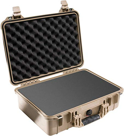 Pelican 1500 Case With Foam (Desert Tan) - color: Desert Tan, style: Single