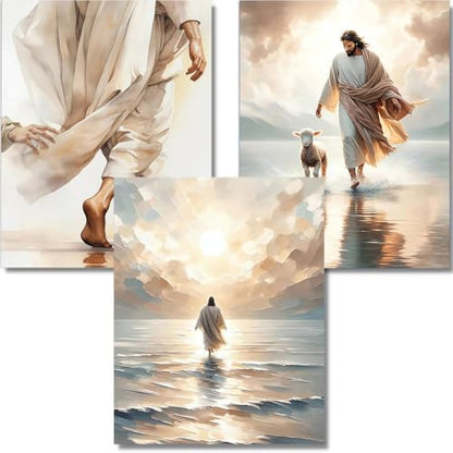 3pack Jesus Diamond Art Kits for Adult Diamond Painting Kit for Beginner - color: DP02593