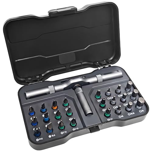 24 in 1 Magnetic Ratchet Screwdriver Set, Multi Precision Repair Tool Kits