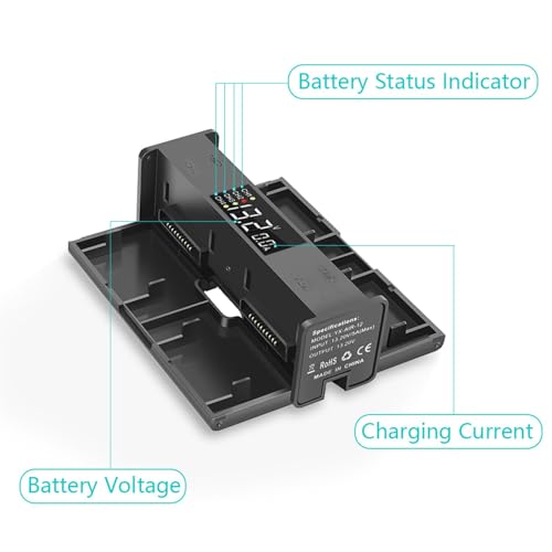 4 in 1 Battery Charging Hub 13.2V Output Suitable for Mavic Air 2 Drones