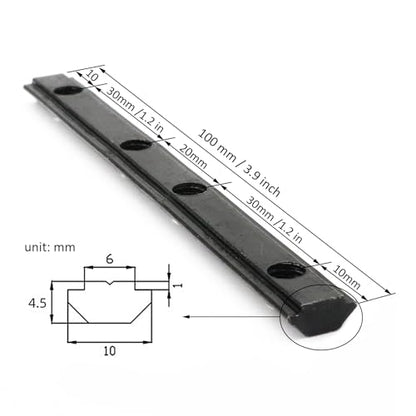 10Pcs 2020 Aluminum Extrusion Hardware Accessories Straight Bracket - style: 10Pcs Straight Bracket with Screw