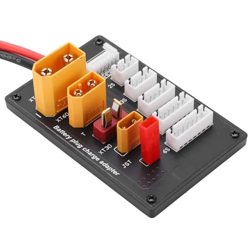 Parallel Charging Board for 2S-6S Lipo Batteries – Compatible with IMAX B6 B6AC IDST Chargers, Multi-Interface XT60 XT90 XT30 JST T Connector