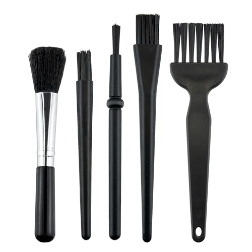 5 PCS Mini Keyboard Brushes, Anti-Static Brush for Small Spaces