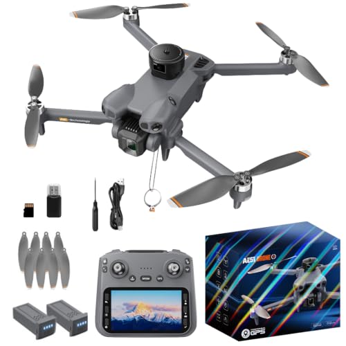 Airdrop Drone with HD Camera for Adults, Gesture Control, Obstacle Avoidance, One-Key Payload Drop Delivery Function, Fishing Drone with Screen on Controller, Foldable RC Quadcopter with Auto Return, Ideal for Outdoor Shooting Camping Fishing Gift Deliver