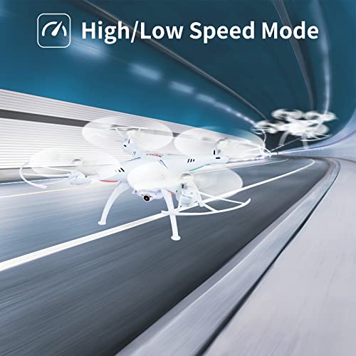 Cheerwing Syma X5SW-V3 FPV Drone with 720P Camera for Adults - color: White