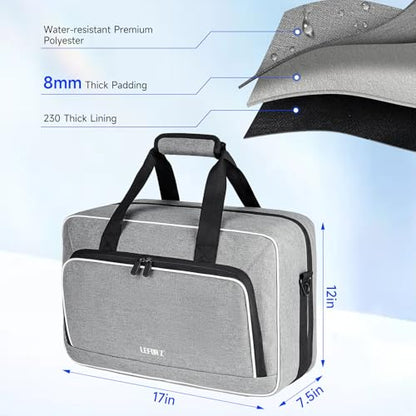LEFOR·Z Travel Carrying Case Fits for PS5/PS5 Pro/PS4 with Thick Padding - color: Grey