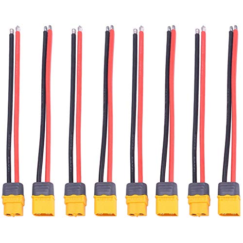 4 Pairs 150mm 12AWG Wire XT60H Plug Male and Female Connector for RC