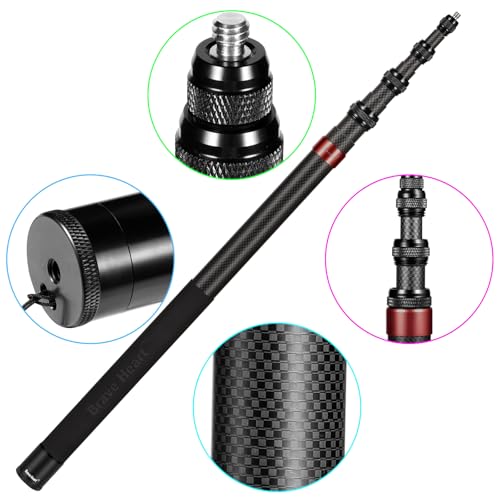 3m Invisible Carbon Fiber Selfie Stick for Insta360 X5/X4(Red) - color: Red