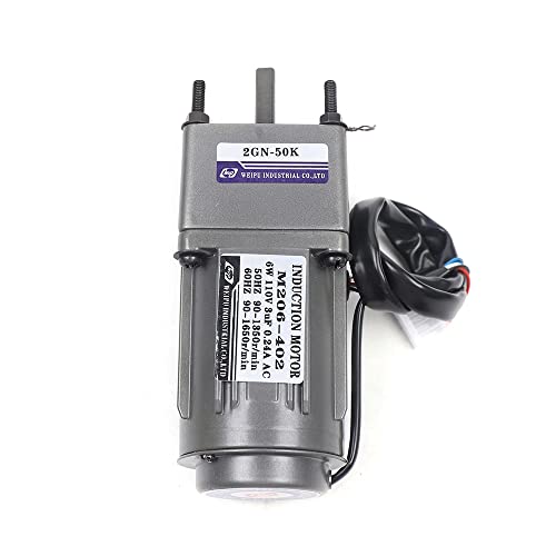 0-27RPM 6W 50K Variable Speed AC Gear Reduction Motor with Controller - color: 6W 50K