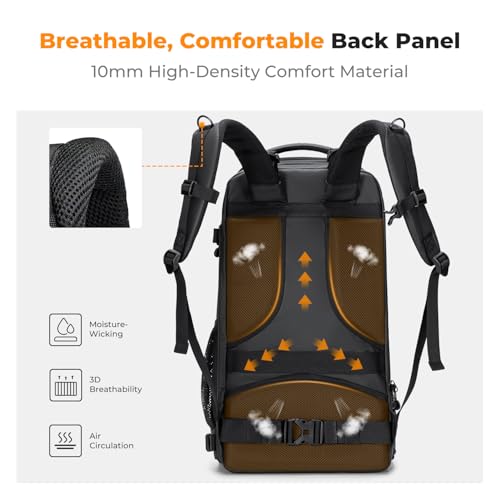 K&F CONCEPT Camera Backpack,30L Large Capacity Camera Bag for Photographers - color: 04-black, size: 30L