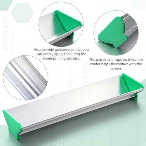 Threlaco 12 Inch Emulsion Scoop Coater for Screen Printing - size: 12 Inch