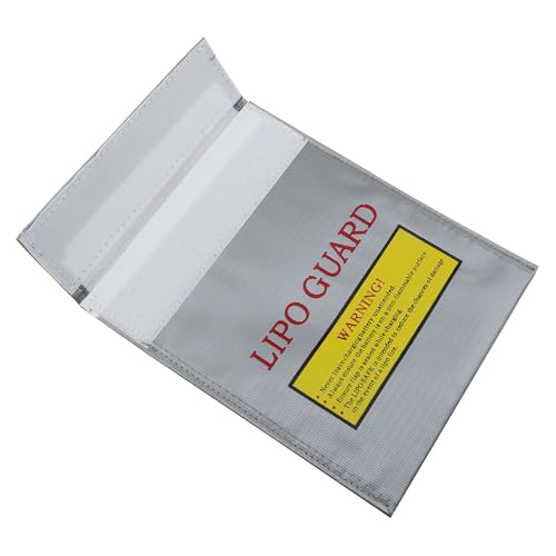 Lithium Battery Explosion-Proof Bag High Temperature Storage Protective Bag Safe Flame Retardant Multi-Functional Fireproof Bag 18 * 23cm Silver 1PCS - color: Silver