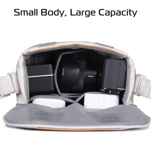 ULANZI 3L Camera Bag, Professional SLR/DSLR Crossbody Bag Shoulder Case - size: Grey 3-4 L
