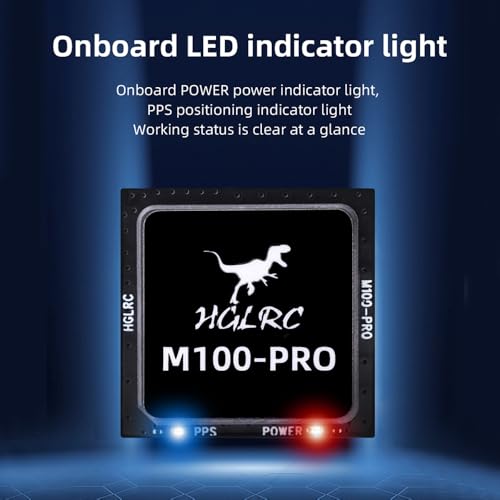 HGLRC M100 Pro GPS QMC5883L Compass, Upgraded 10th Generation Chip Compatible with FPV Fixed-Wing UAV