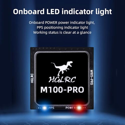 HGLRC M100 Pro GPS QMC5883L Compass, Upgraded 10th Generation Chip Compatible with FPV Fixed-Wing UAV