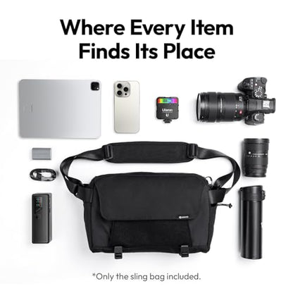ULANZI BP11 8L Camera Sling Bag with Tripod Holder Everyday Carry - size: 8L
