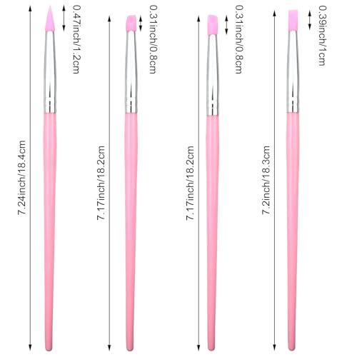 10PCS Silicone Clay Sculpting Tools, Pottery Tools, Flexible Clay Carving Tools, Paint Brushes for Resin DIY Handicraft Artwork